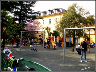 Inside the playground